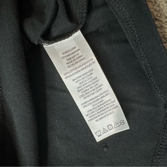 Hurley Black desert Graphic T-Shirt Large cropped boxy oversized sunset orange - Picture 6 of 7